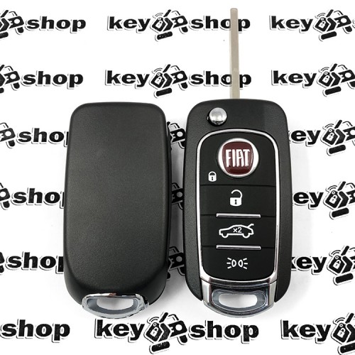 Корпус выкидного ключа Fiat (Фиат) 4 кнопки, лезвие SIP 22