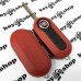 Корпус выкидного ключа для Fiat (Фиат) 3 - кнопки (красный) с лезвием SIP22