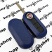 Корпус выкидного ключа для Fiat (Фиат) 3 - кнопки (синий) с лезвием SIP22