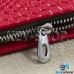 Ключница карманная (красная, "змеиная кожа", на молнии, с карабином, с кольцом), логотип Fiat (Фиат)