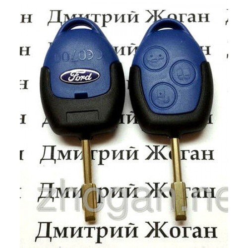 Оригинальный ключ для Ford Transit (Форд Транзит) 3 кнопки, с чипом 4D63, 433 MHz