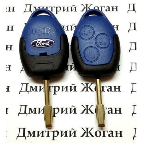 Корпус авто ключа для FORD Connect, Transit (Форд Коннект, Транзит) 3 - кнопки, лезвие FO21
