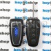   Выкидной ключ FORD Transit Custom 2012+ (Форд Транзит Кастом) Ford Transit MK8 2014-2016 (Форд Транзит МК8) 3 кнопки, ASK ID63, 80bit chip, 433.92MHz