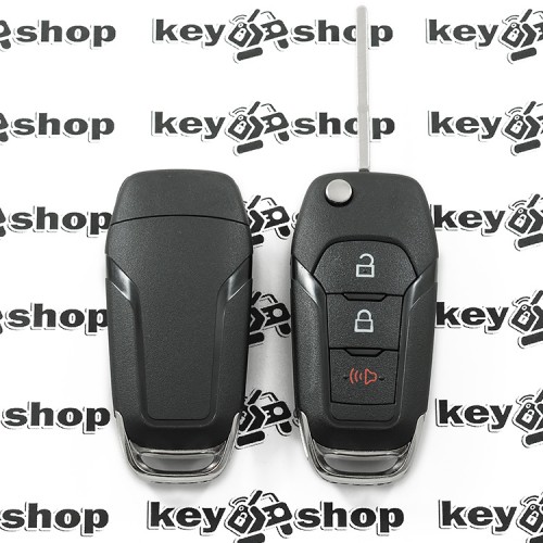 Выкидной ключ для Ford F150, F250, F350, (2015-2018гг), F450, F550 (2018г), Explorer (2016 - 2017гг) (Форд) 2 + 1 кнопки, чип ID 49, 315 MHz