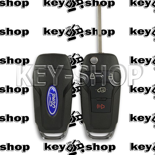 Выкидной ключ Ford Transit (Форд Транзит) 3 + 1 кнопка, чип ID49 (HITAG Pro) 315Mhz