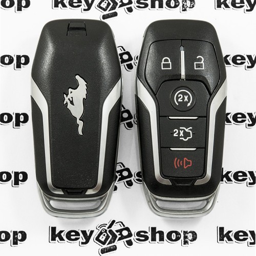     Оригинальный смарт ключ для Ford Mustang (Форд Мустанг), 4+1 (panica) кнопка, чип ID49 (Hitag Pro), 902Mhz