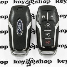Оригинальный смарт ключ для Ford F150, Fusion, Escape, Edge (Форд Фьюжн, Эскейп, Ф 150, Эдж), 4+1 кнопки, чип ID49 (Hitag Pro), 902Mhz