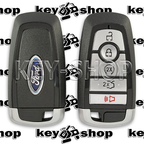     Смарт ключ для Ford Mondeo, Raptor, F - Series (Форд Мондео, Раптор, F - Серия) 4 + 1 кнопки, чип ID 49 (Hitag Pro), 902 MHz