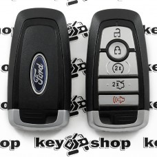   Оригинальный смарт ключ для Ford Fusion, Explorer, EDGE (Форд Фьюжн,  Эксплорер, Эдж) 4 + 1 кнопки, чип ID 49 (Hitag Pro), 902 MHz      
