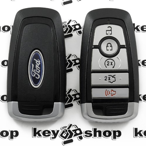   Оригинальный смарт ключ для Ford Fusion, Explorer, EDGE (Форд Фьюжн,  Эксплорер, Эдж) 4 + 1 кнопки, чип ID 49 (Hitag Pro), 902 MHz      