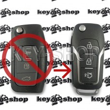 Корпус выкидного ключа FORD (Форд) 3 кнопки, лезвие FO21 (под переделку)