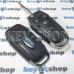    Корпус выкидного авто ключа для Ford Fusion (Форд Фьюжн) 3 + 1 кнопки, лезвие HU101(с логотипом)