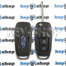 Ключ FORD (корпус Форд) Fiesta, Focus 3 ― кнопки, лезвие HU101