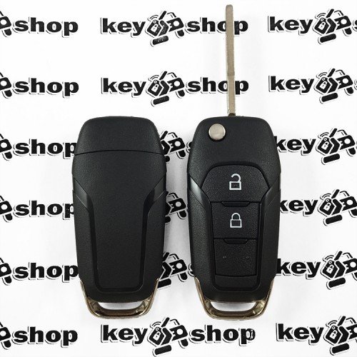 Корпус выкидного ключ для FORD F150 , Ranger (Форд) 2 ― кнопки , лезвие HU101