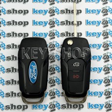   Корпус выкидного ключа для FORD (Форд), Ford Transit, Ford Transit Connect, 3+1  кнопки, лезвие HU 101 