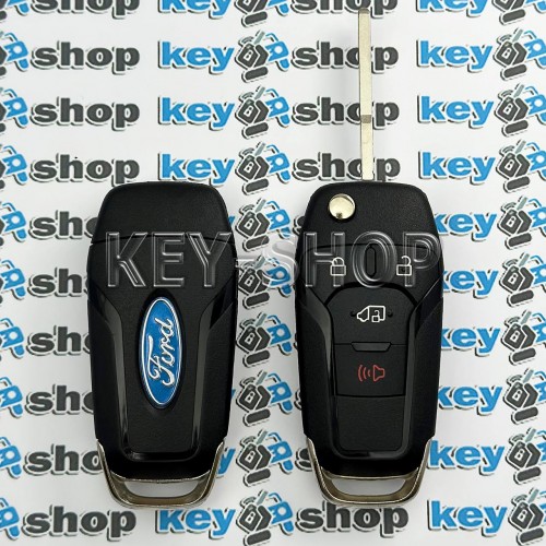   Корпус выкидного ключа для FORD (Форд), Ford Transit, Ford Transit Connect, 3+1  кнопки, лезвие HU 101 