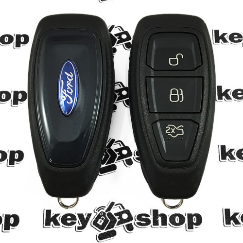 Корпус смарт ключа для FORD Fiesta, Focus, Kuga, Mondeo, C-Max (Форд), 3 кнопки, тип 2