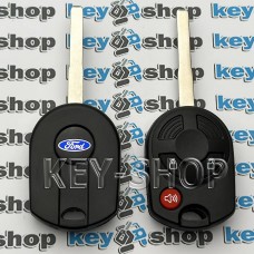 Ключ для Ford (Форд), 3 кнопки, с чипом 4D63 (80bit) / (315 mhz), с лезвием HU101