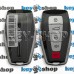 Смарт ключ Geely (Джили) 4 кнопки, чип 4A / 433 Mhz