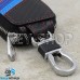 Ключница карманная (кожаная, черная, под карбон, на молнии, с карабином, с кольцом) логотип авто Geely (Джили)