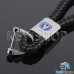 Кожаный плетеный (черный) брелок для авто ключей Changan (Чанган)