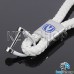 Кожаный плетеный (белый) брелок для авто ключей Changan (Чанган)