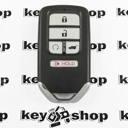 Оригинальный смарт ключ Honda CR-V (2017-2018гг), Civic (2017-2018гг), Pilot 2017-2018гг) (Хонда ЦР-В Цивик, Пилот) 4 + 1 кнопки, чип ID47, PCF7938, A2C83160900, 433Mhz