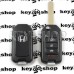 Корпус выкидного ключа Honda (Хонда) под переделку, 3 + 1 кнопки, лезвие HON66