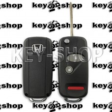 Корпус выкидного ключа для Honda (Хонда) 2 кнопки + 1 кнопка, лезвие HON58
