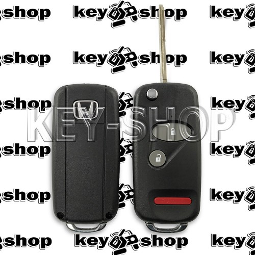 Корпус выкидного ключа для Honda (Хонда) 2 кнопки + 1 кнопка, лезвие HON58