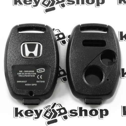       Корпус автоключа для Honda (Хонда) 2 + 1 кнопки , без лезвия (под установку родного)