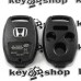      Корпус автоключа для Honda (Хонда) 3 + 1 кнопки , без лезвия (под установку родного)