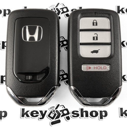 Оригинальный смарт ключ Honda CR-V (2015-2016гг)​​​​​​​ (Хонда) 3 + 1 кнопки, чип ID47 (Hitag 3), ACJ932HK121OA, 315Mhz