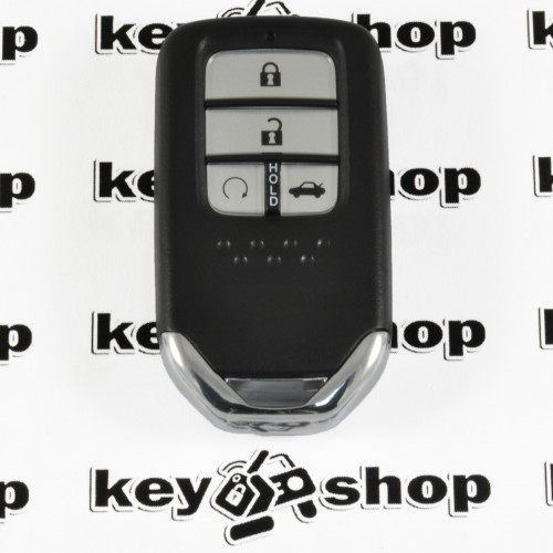 Оригинальный смарт ключ Honda (Хонда) 4 кнопки чип id47, HITAG 3, 433MHz 