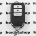 Оригинальный смарт ключ Honda (Хонда) 3 кнопки чип id47, HITAG 3, 433MHz 