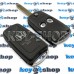 Выкидной ключ Honda (Хонда), (корпус) с блочком 2 кнопки, лезвие HON66