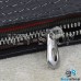 Ключница карманная (черная, "змеиная кожа", на молнии, с карабином, с кольцом), логотип авто Honda (Хонда)
