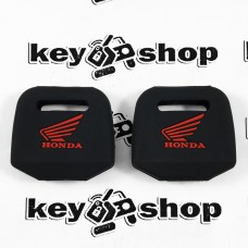 Чехол (черный, силиконовый) для мото ключа Honda (Хонда)