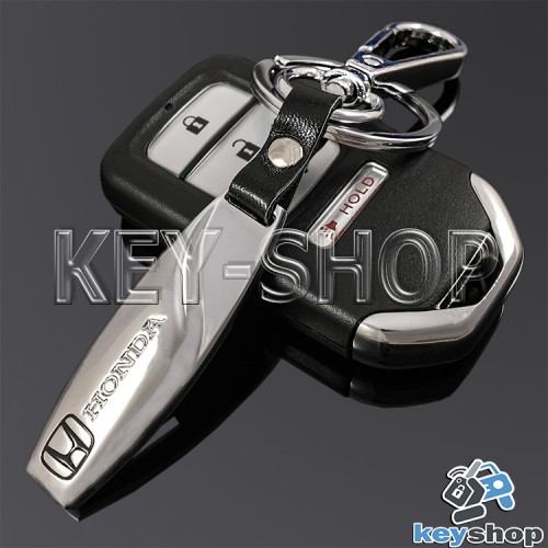 Металлический брелок для авто ключей Хонда (Honda) (без карабина)