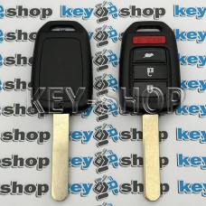 Автоключ для Honda (Хонда) 3 - кнопки + 1 кнопка ,  чип ID 47 с частотой 313.8 Mhz  / PCF7961