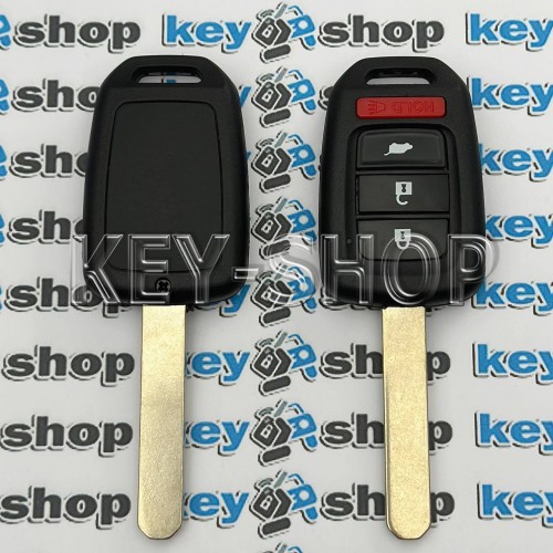 Автоключ для Honda (Хонда) 3 - кнопки + 1 кнопка ,  чип ID 47 с частотой 313.8 Mhz  / PCF7961