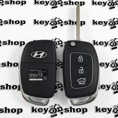        Корпус выкидного ключа HYUNDAI (Хундай) 3 кнопки (маленькие), лезвие TOY48