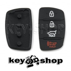 Резиновые кнопки для выкидного ключа HYUNDAI (Хундай) 3 кнопки + 1 (panic)