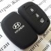 Чехол (черный, силиконовый) для смарт ключа Hyundai (Хундай)  3 кнопки