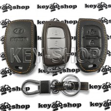   Чехол (кожаный) смарт ключа Hyundai (Хундай) 3 кнопки