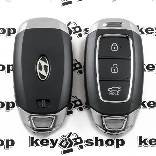 Корпус смарт ключа для Hyundai (Хундай), 3 кнопки (с лезвием)