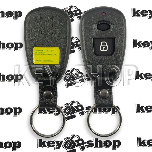 Корпус пульта для Hyundai Santa Fe, Elantra, Terracan, Trajet, Matrix (Хундай Санта Фе, Элантра, Терракан, Траджет, Матрикс ) 2 кнопки с креплением под батарею