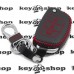 Кожаный чехол (c красной строчкой), для выкидного ключа Hyundai (Хундай) 3 кнопки