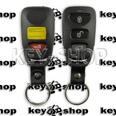  Корпус пульта для Hyundai Hyundai Santa Fe, Tucson, Matrix, Elantra (Хундай Санта Фе) 3 кнопки +1 (panic) (БЕЗ КРІПЛЕННЯ БАТАРЕЙКИ)
