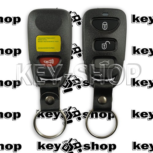  Корпус пульта для Hyundai Hyundai Santa Fe, Tucson, Matrix, Elantra (Хундай Санта Фе) 3 кнопки +1 (panic) (БЕЗ КРІПЛЕННЯ БАТАРЕЙКИ)